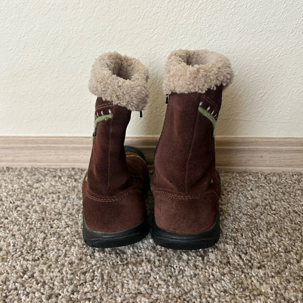 Keen KeenDry Brown Suede Boots Sherpa Lined Toddlers Size 9 Little Girl Winter